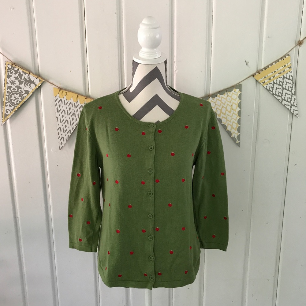 Baxter & Wells Apple Button Up Cardigan